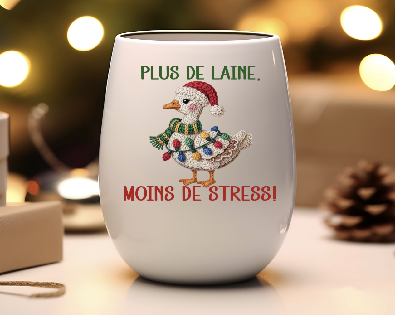 Plus de laine, moin de stress Canard