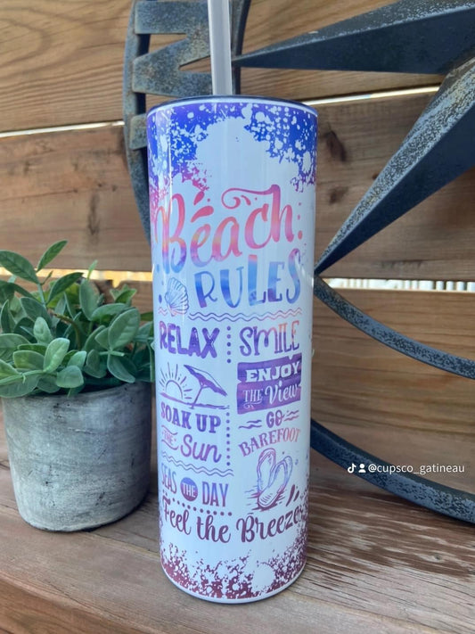 Beach rules pastel