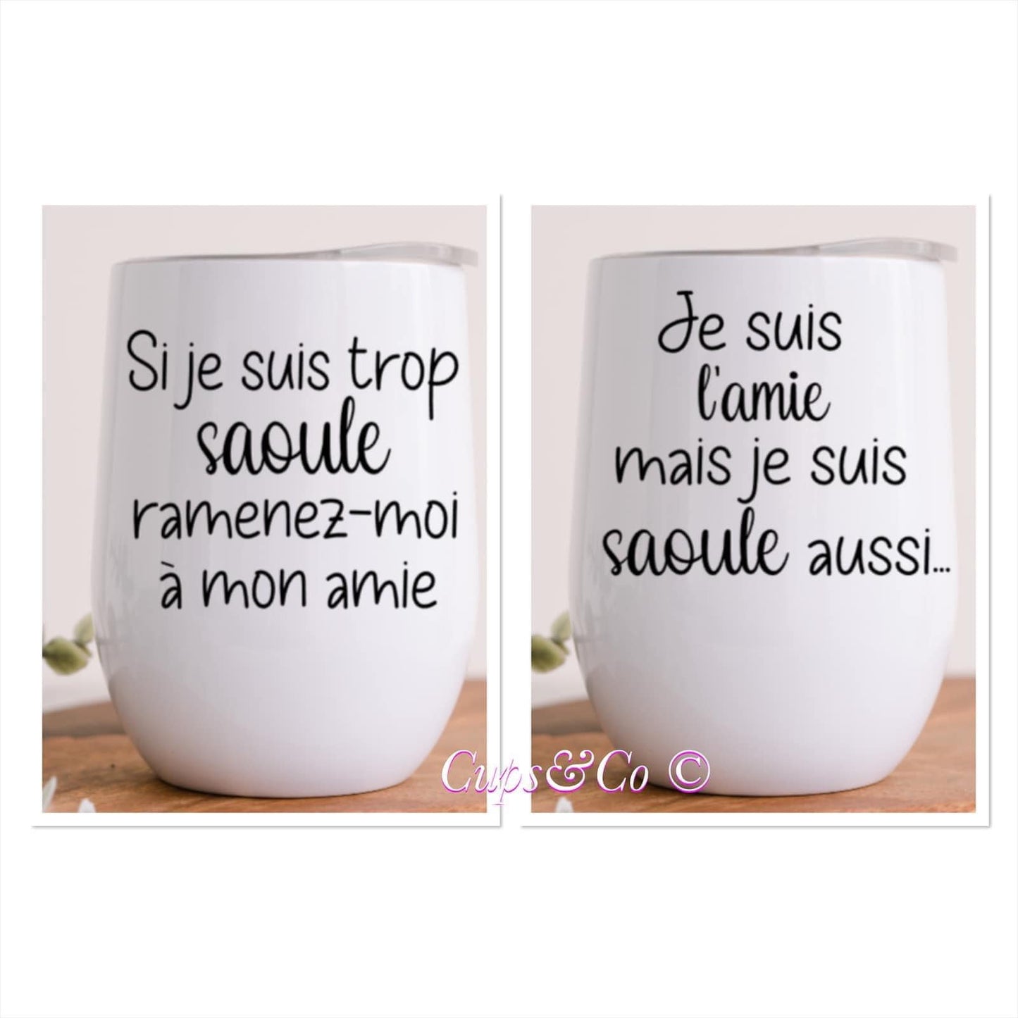 Duo Amies saoules - Verres isothermes