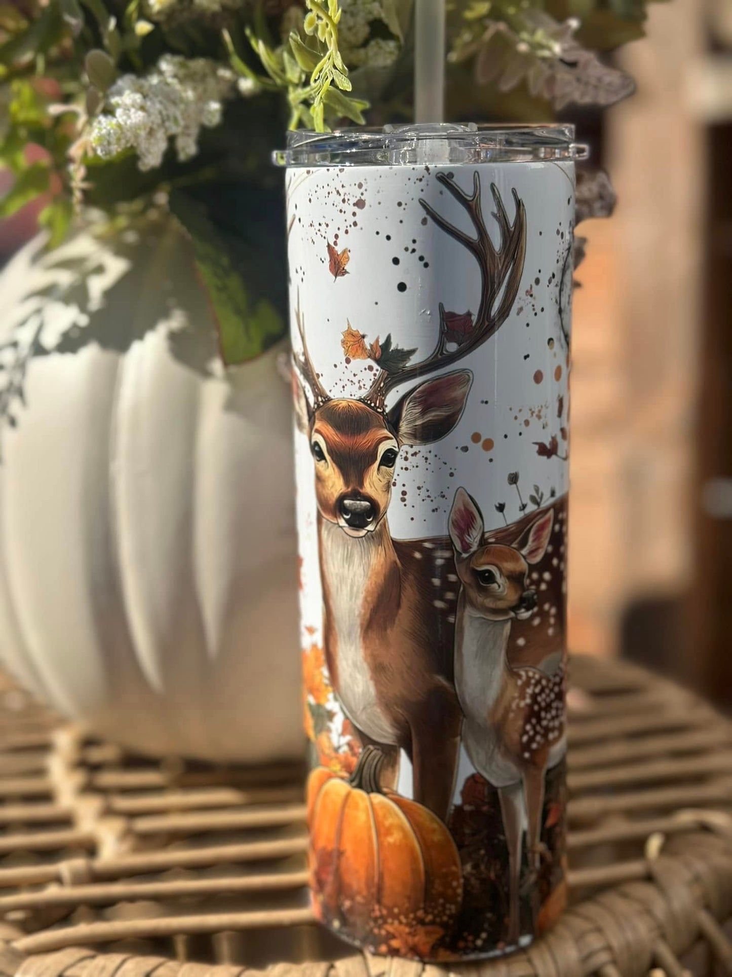 Famille de chevreuil d'automne