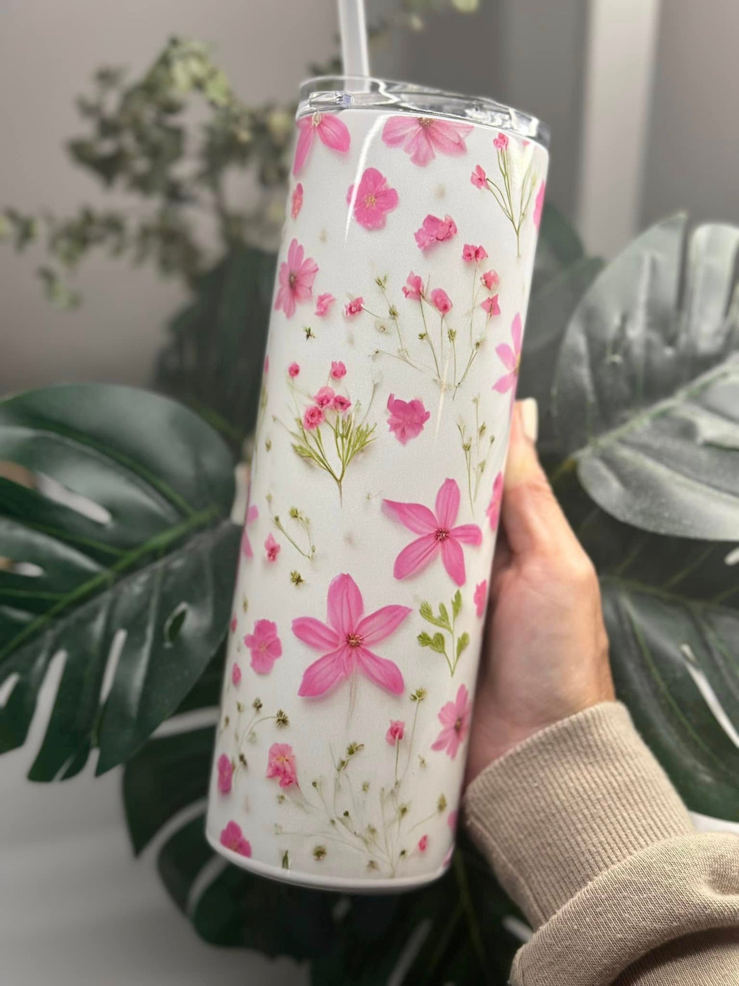 Petites fleurs rose 3D
