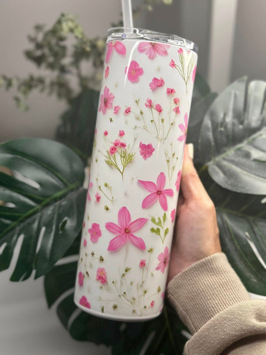 Petites fleurs rose 3D