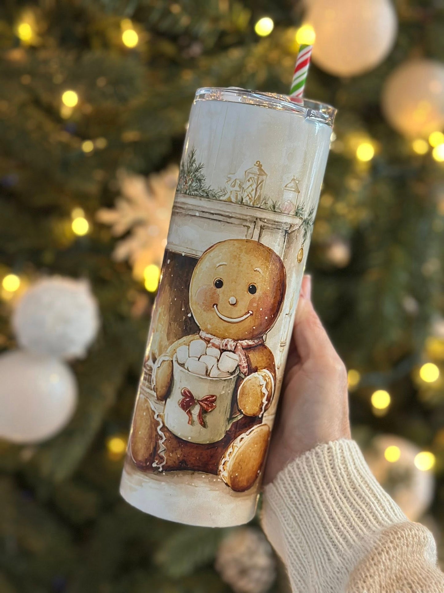Bonhomme pain d'épice et chocolat chaud