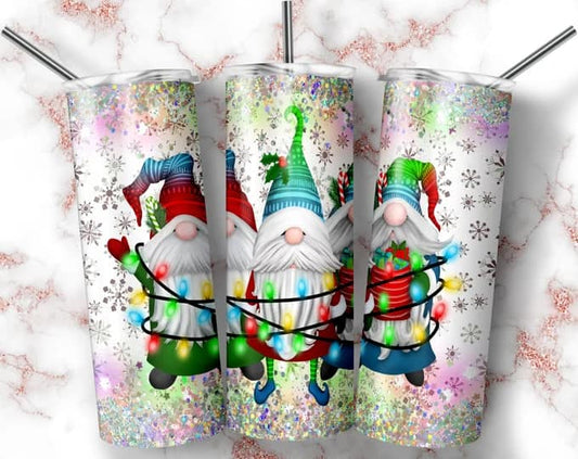 Gnomes et lumières de Noël
