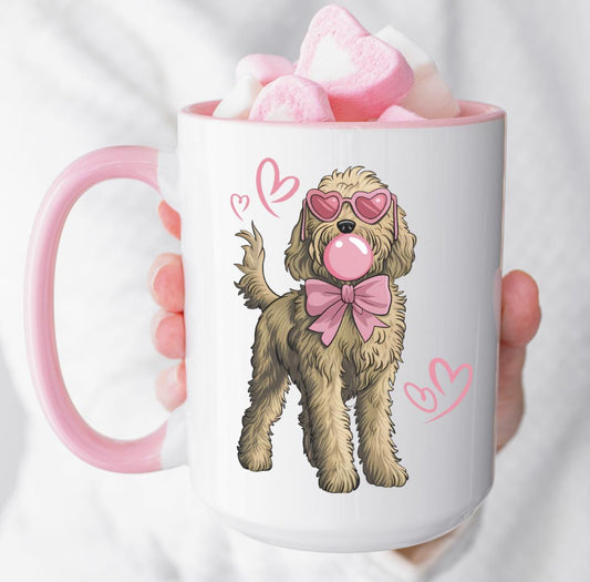 Golden doodle bubble gum