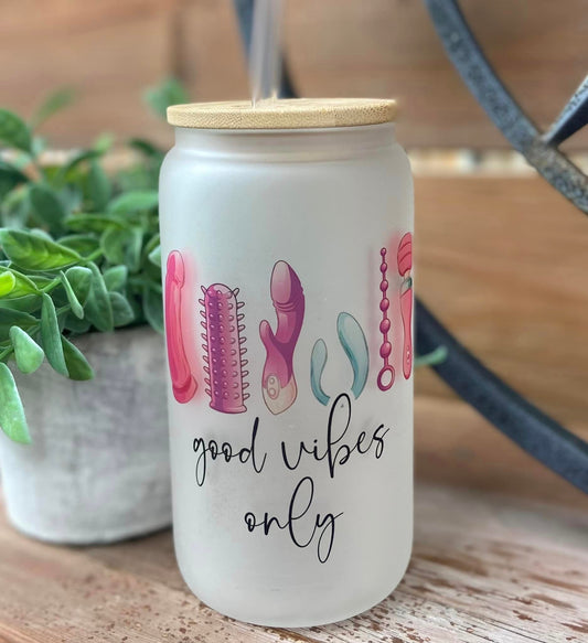 Design Good vibes only - Gobelet en verre