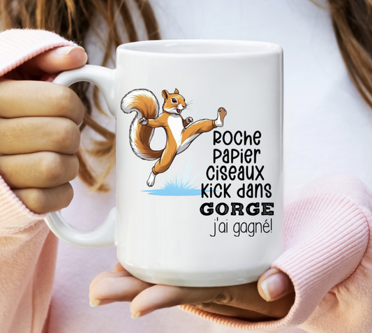 Roche papier ciseaux...kick dans gorge