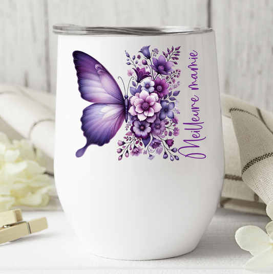 Papillon mauve