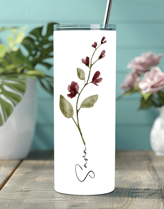 Fleur mauve foncé