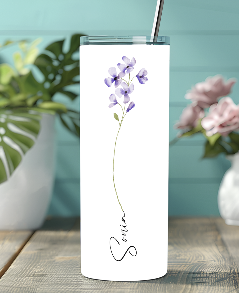 Petites fleurs mauves