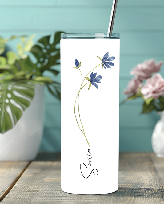 Fleurs bleues