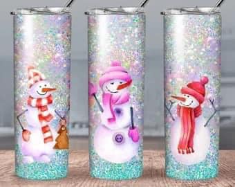 Bonhomme de neige "glitter"
