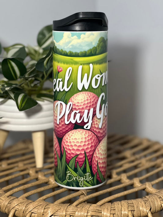 Real woman play golf