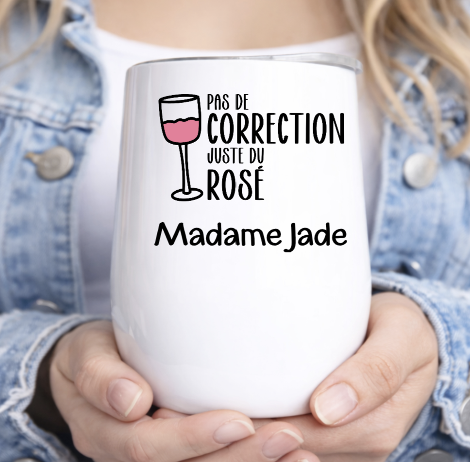 Pas de correction juste du rosé