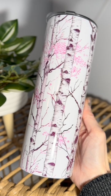 Bouleau fleur rose